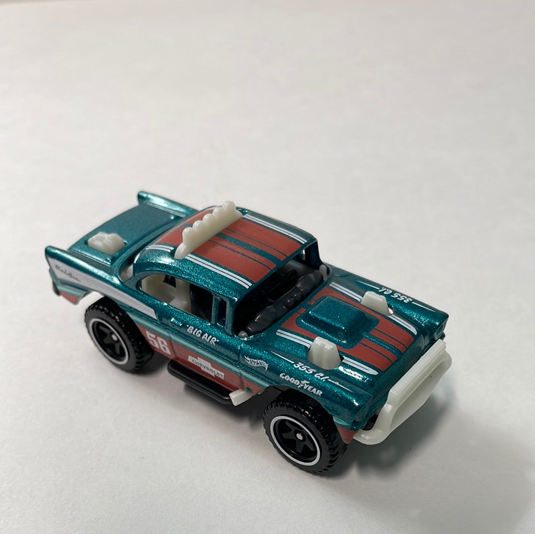 *Loose* Hot Wheels 1/64 5 Pack Exclusive Big-Air Bel-Air Teal