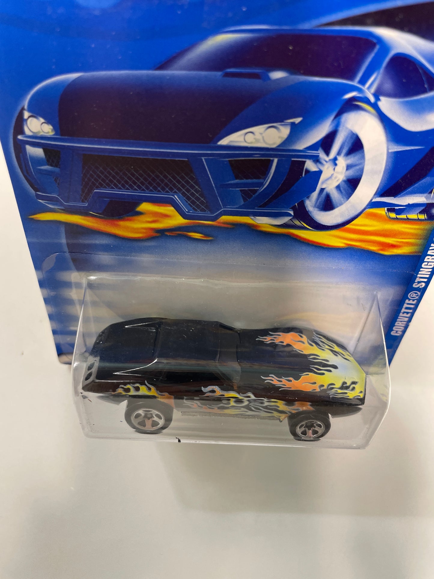 Hot Wheels 1/64 Corvette Stingray Black - Damaged Box