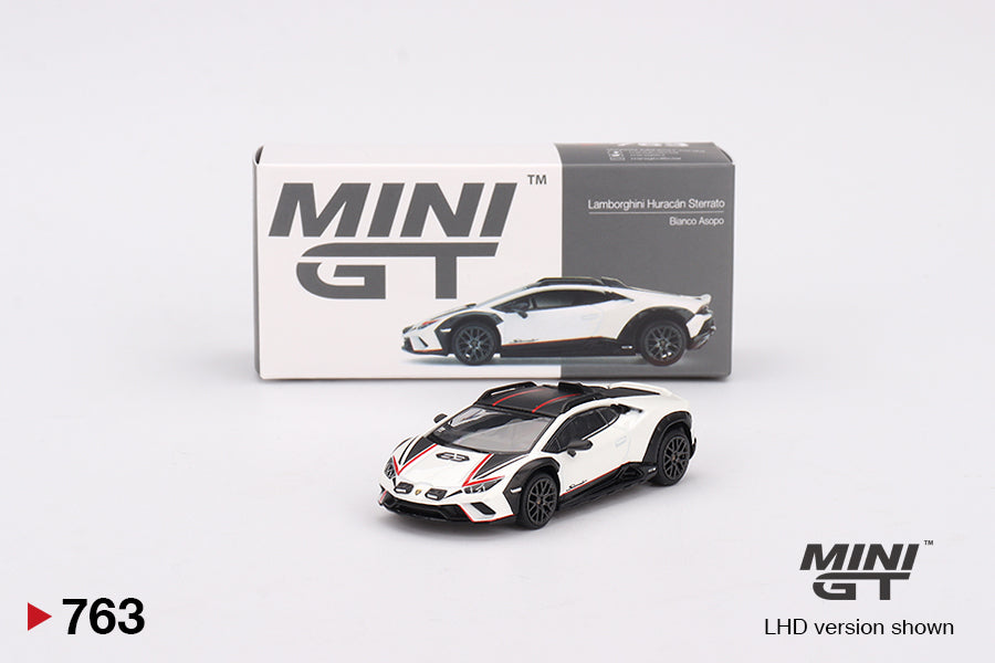 Mini GT 1/64 Lamborghini Huracán Sterrato Bianco Asopo White