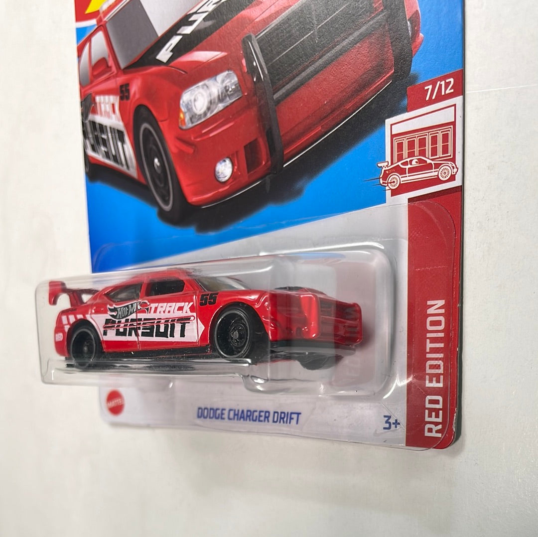 Hot Wheels 1/64 Target Red Dodge Charger Drift Red