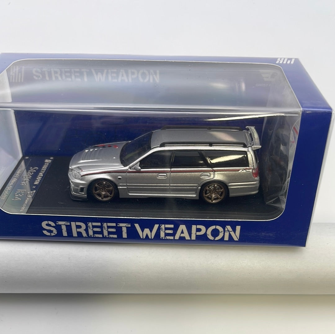 1/64 Street Weapon Nissan Stagea R34 Nismo Silver