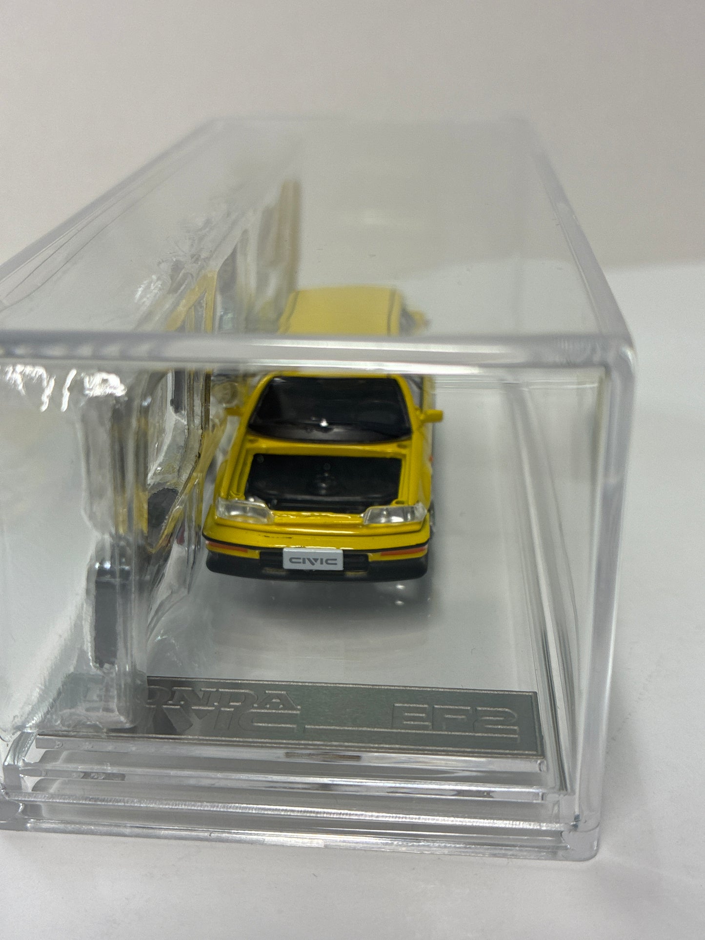BM Creations 1/64 Honda Civic EF2 Custom Yellow - 64B0470 - Damaged Car (Open box- Read description)