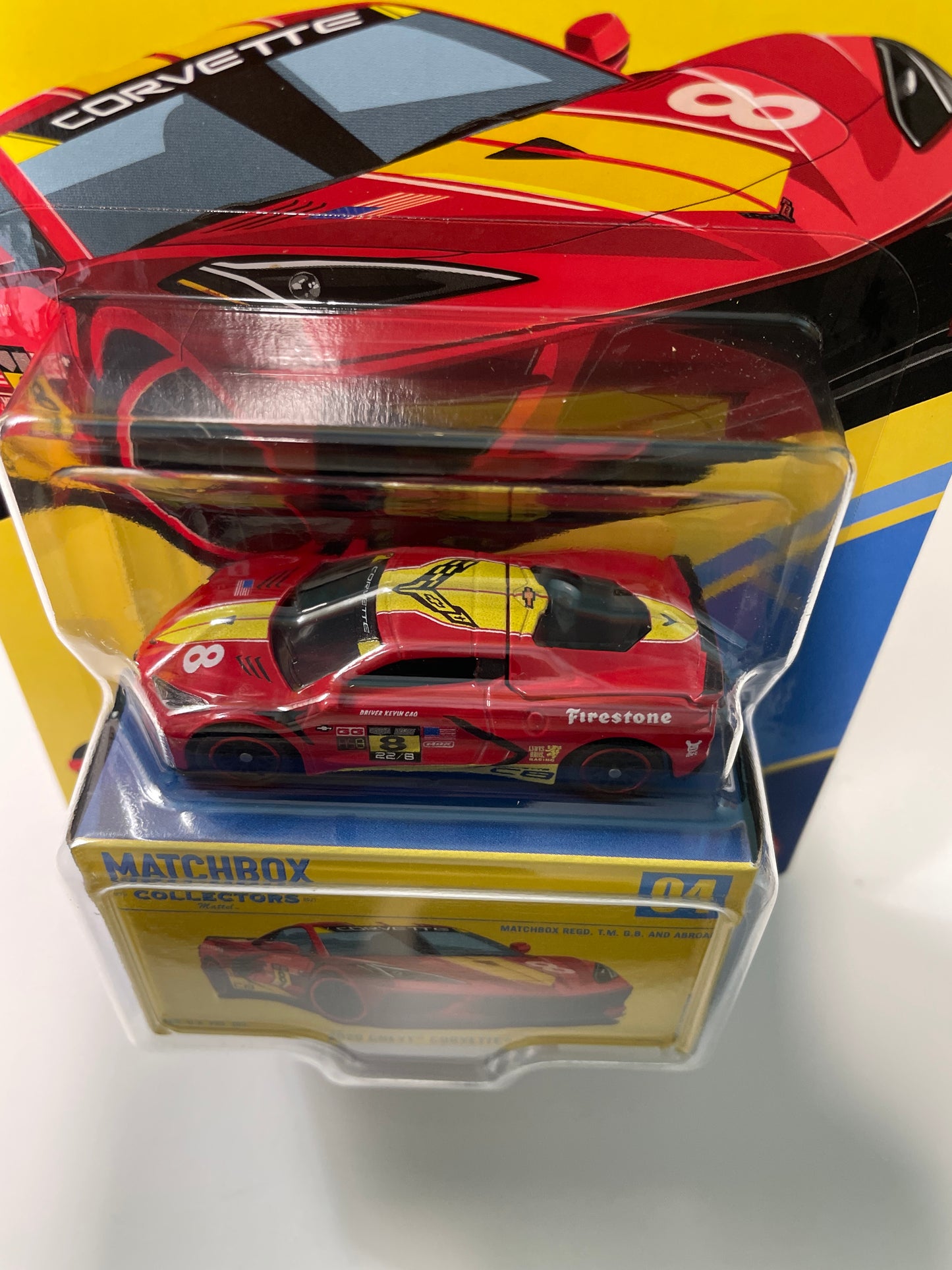 Matchbox Collectors 1/64 2020 Chevy Corvette Red & Yellow - JMX02