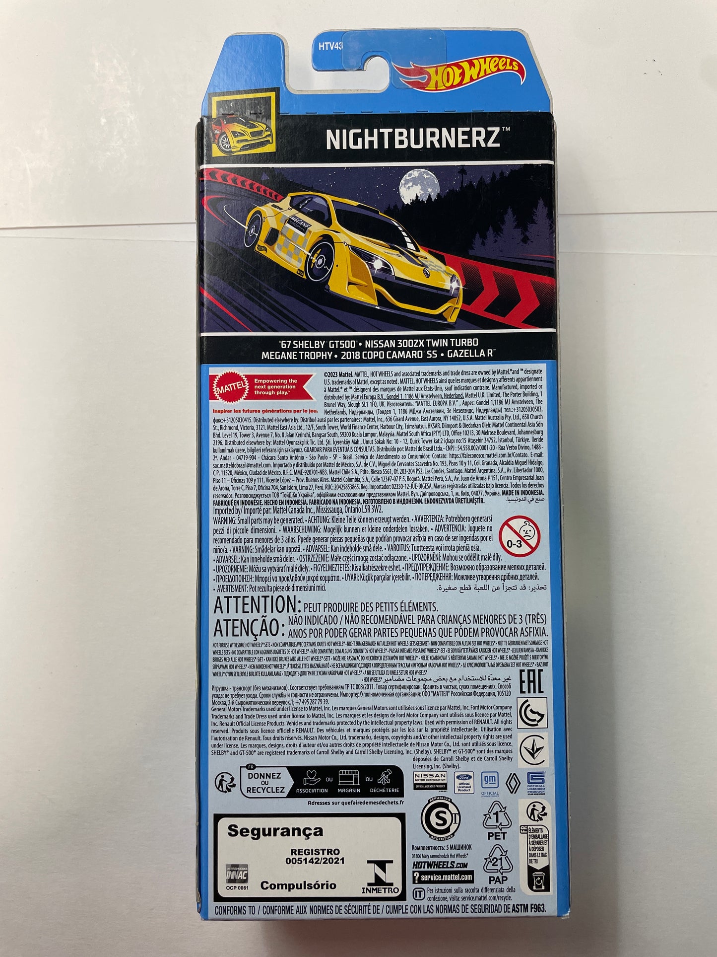Hot Wheels 1/64 5 Pack Nightburnerz - Damaged Box