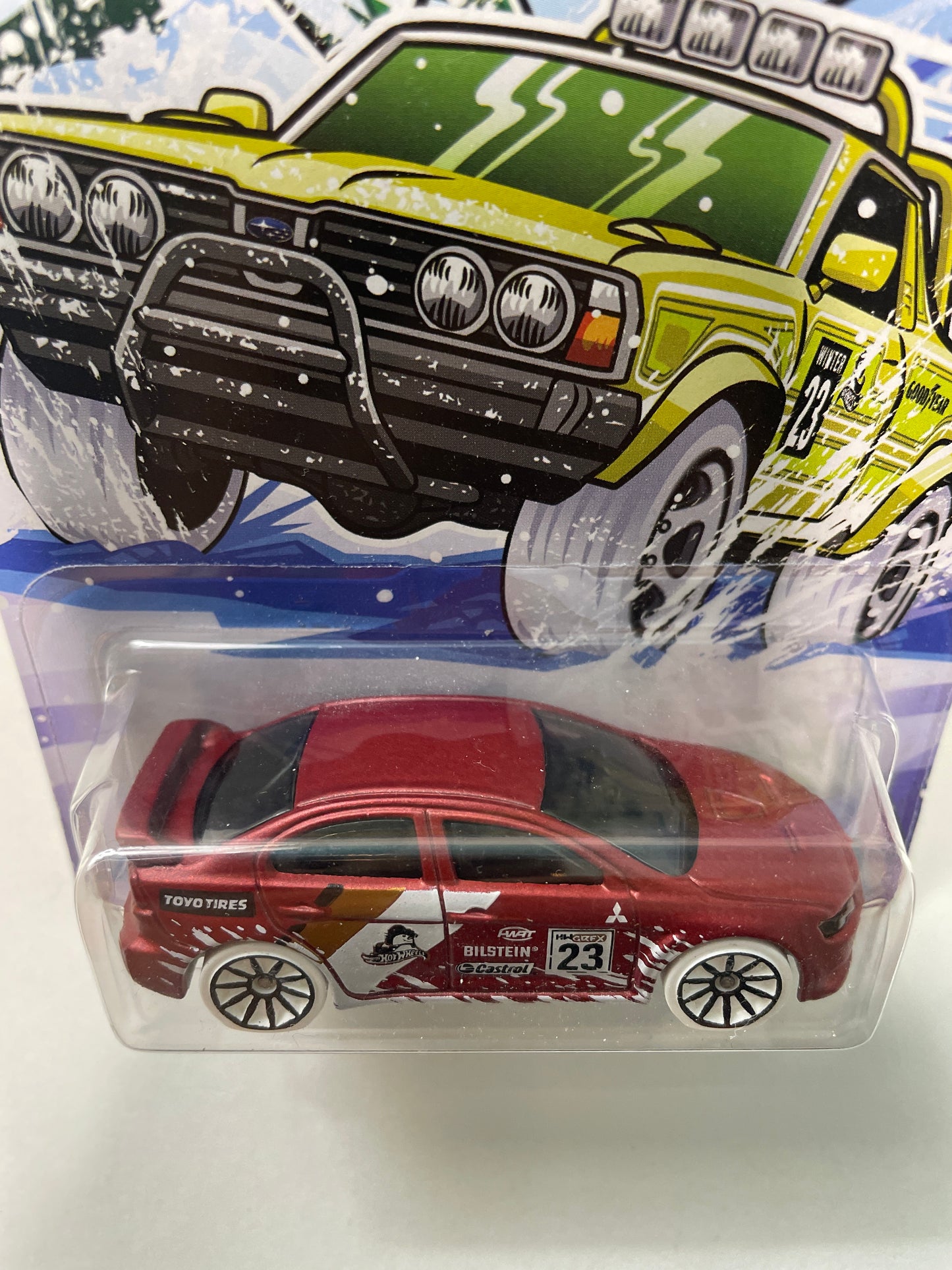 Hot Wheels 1/64 2008 Mitsubishi Lancer Evolution Red - Damaged Box