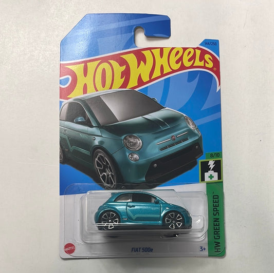 Hot Wheels 1/64 Fiat 500e Teal