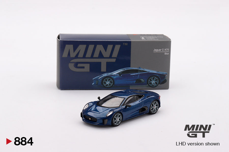 Mini GT 1/64 Jaguar C-X75 Blue