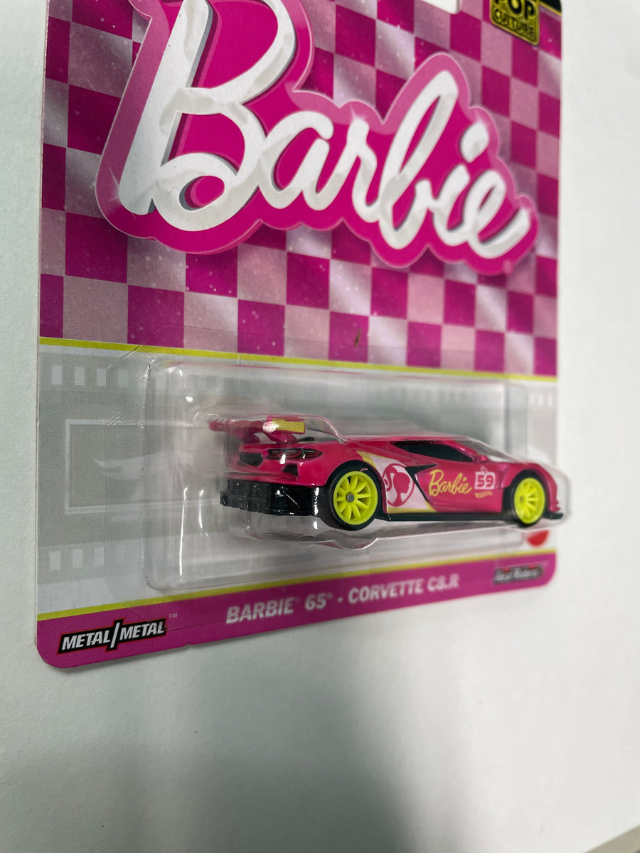 Hot Wheels 1 64 Pop Culture Barbie 65th Corvette C8.R Pink