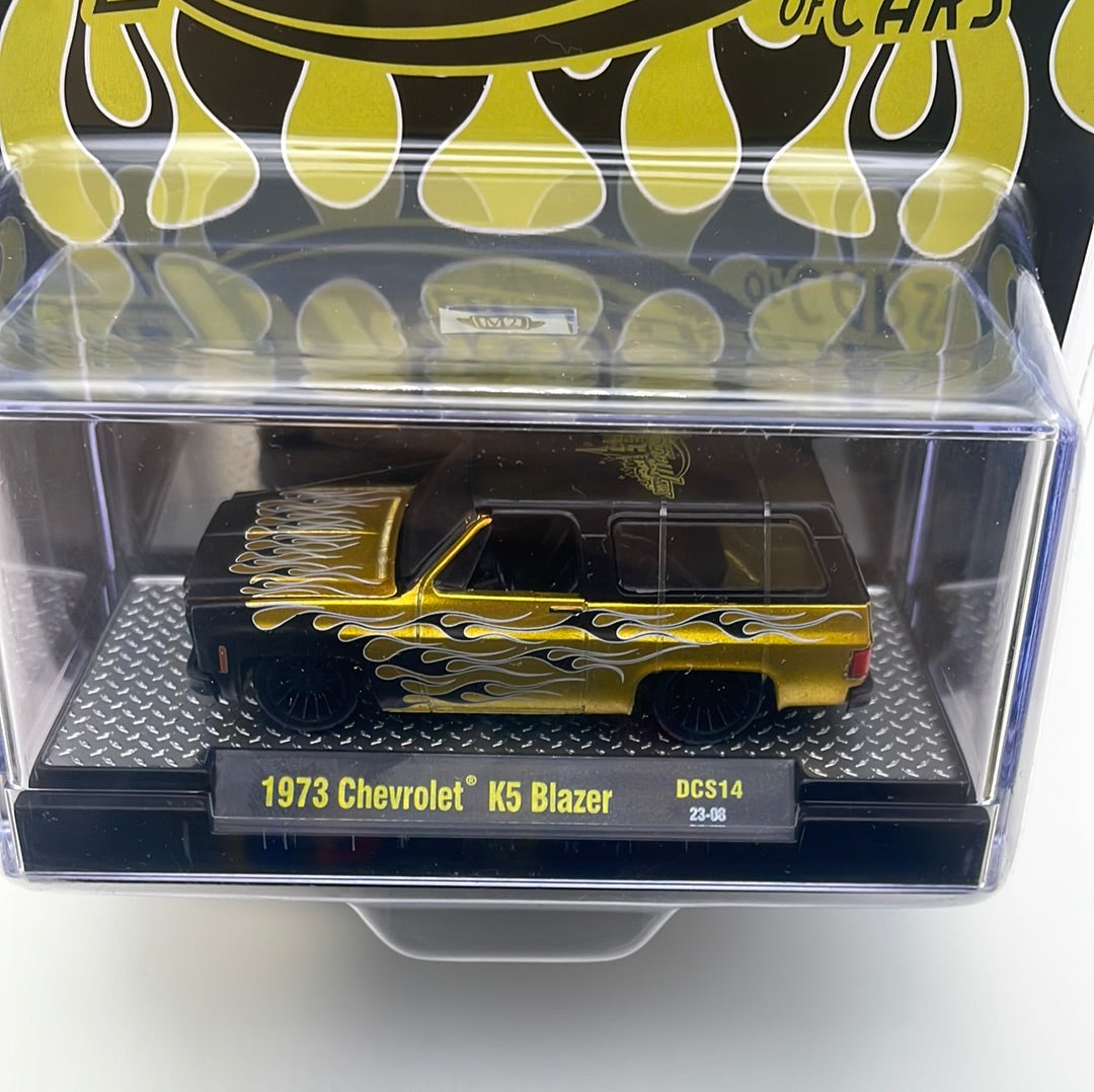 M2 Machines 1/64 2023 Magical Weekend Of Cars 1973 Chevrolet K5 Blazer Black & Gold