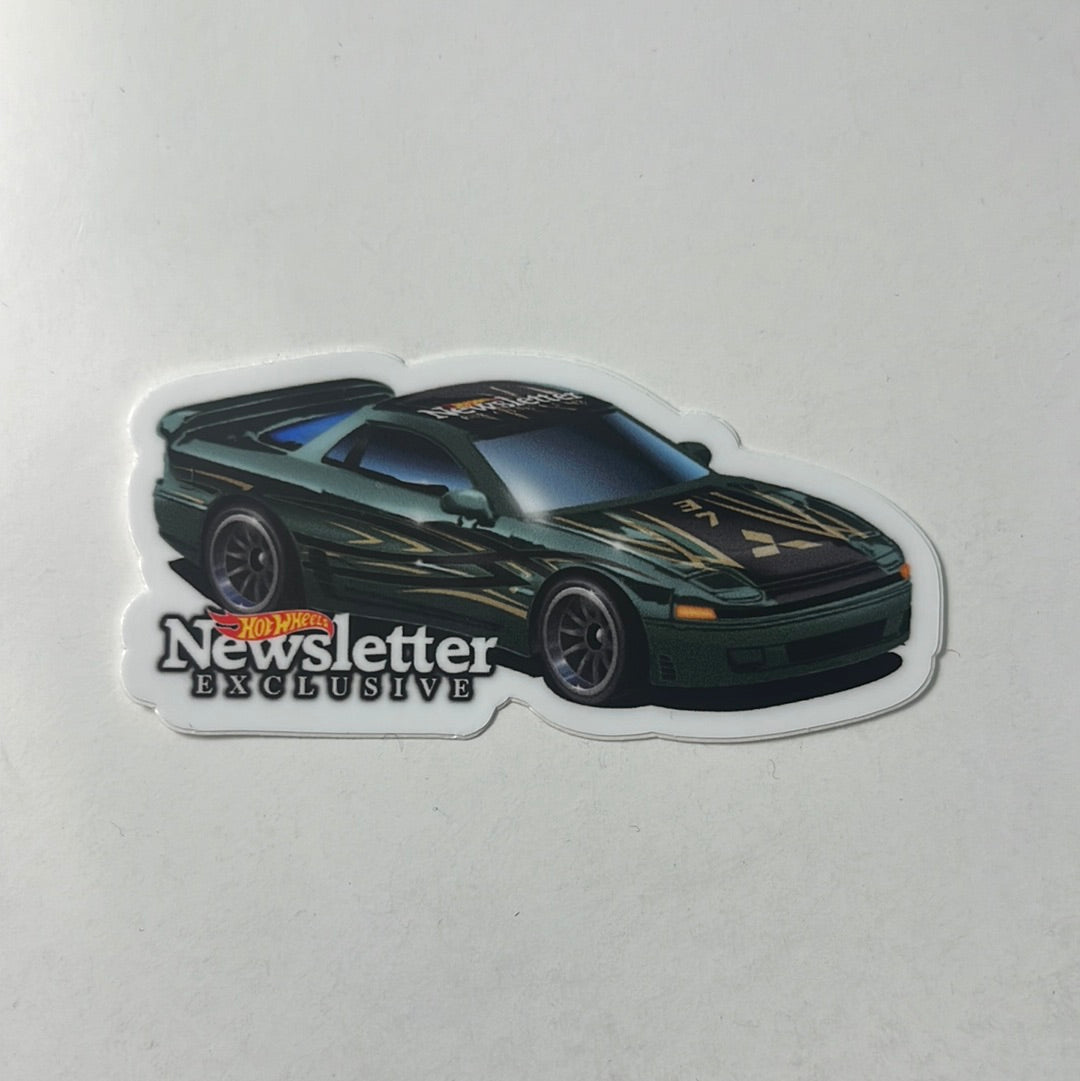 Hot Wheels Convention Newsletter Mitsubishi 3000GT VR-4 Green