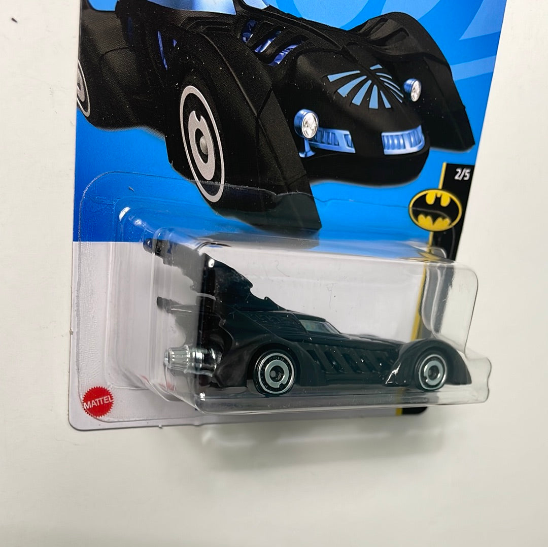 Hot Wheels 1/64 Batman Forever Batmobile  Black - Damaged Card