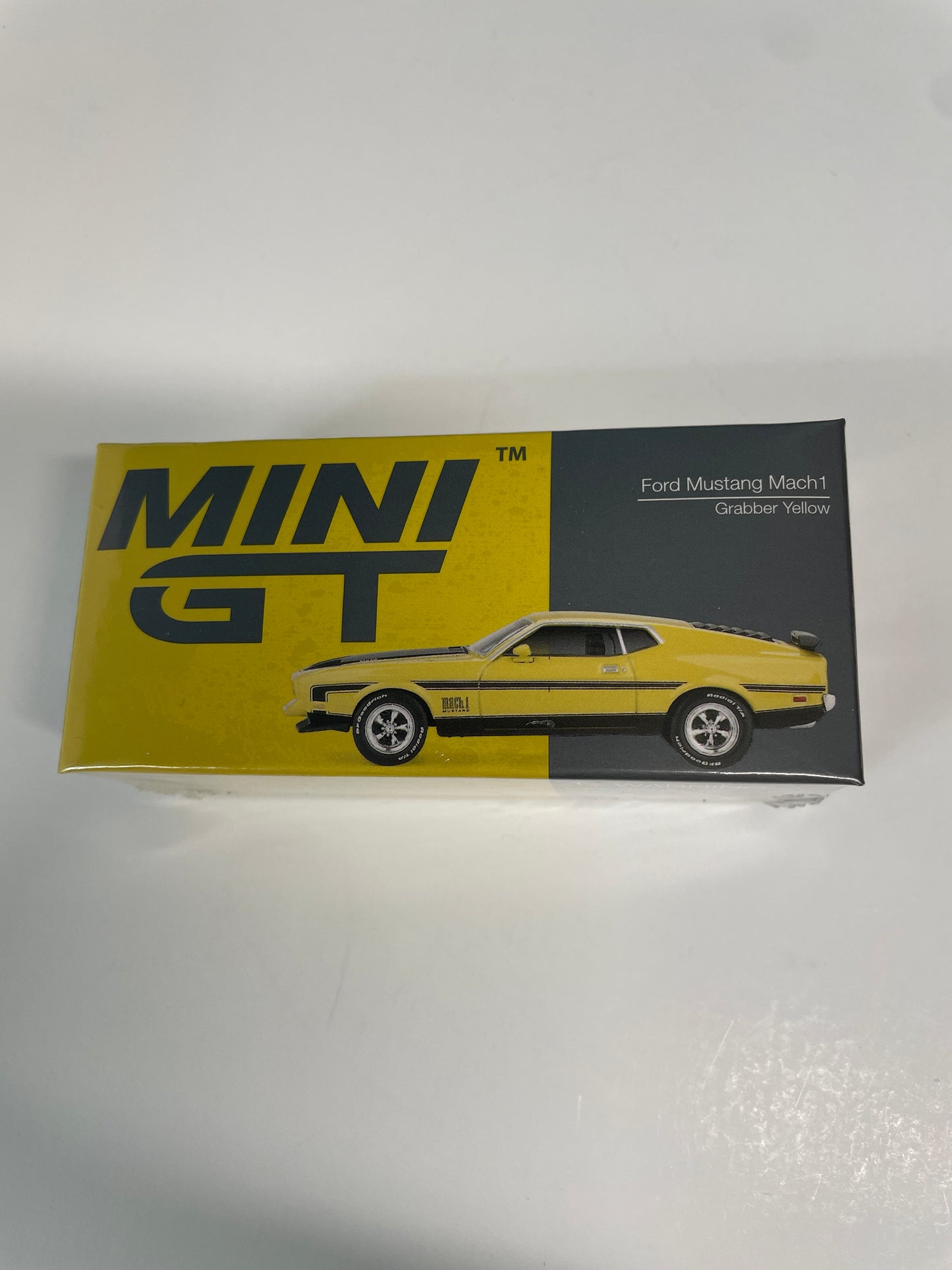 Mini GT 1/64 Ford Mustang Mach1 Grabber Yellow - MGT01139