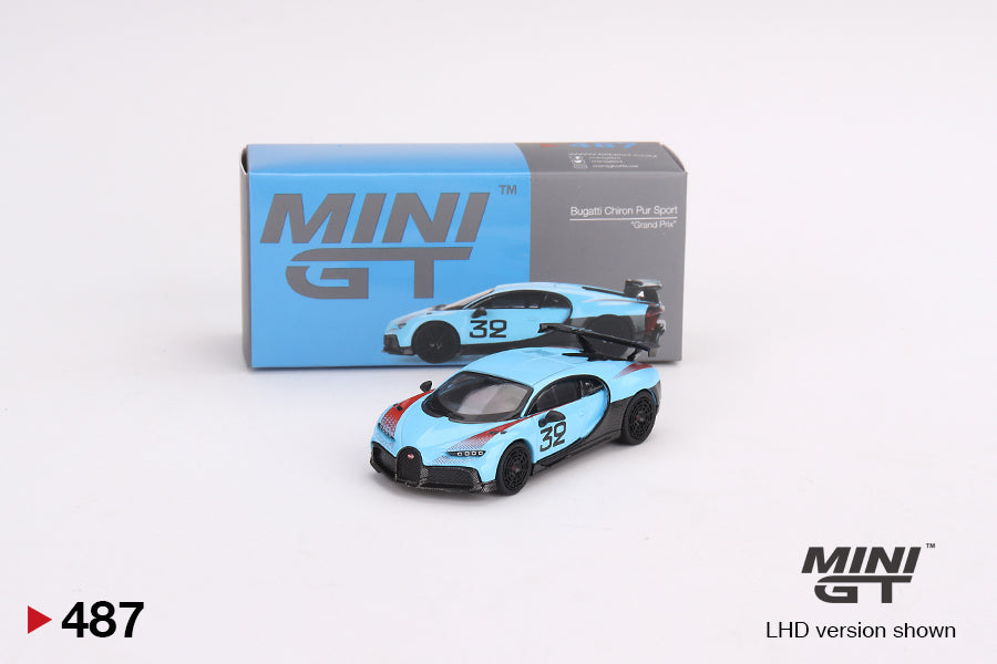 Mini GT 1/64 Bugatti Chiron Pur Sport Blue