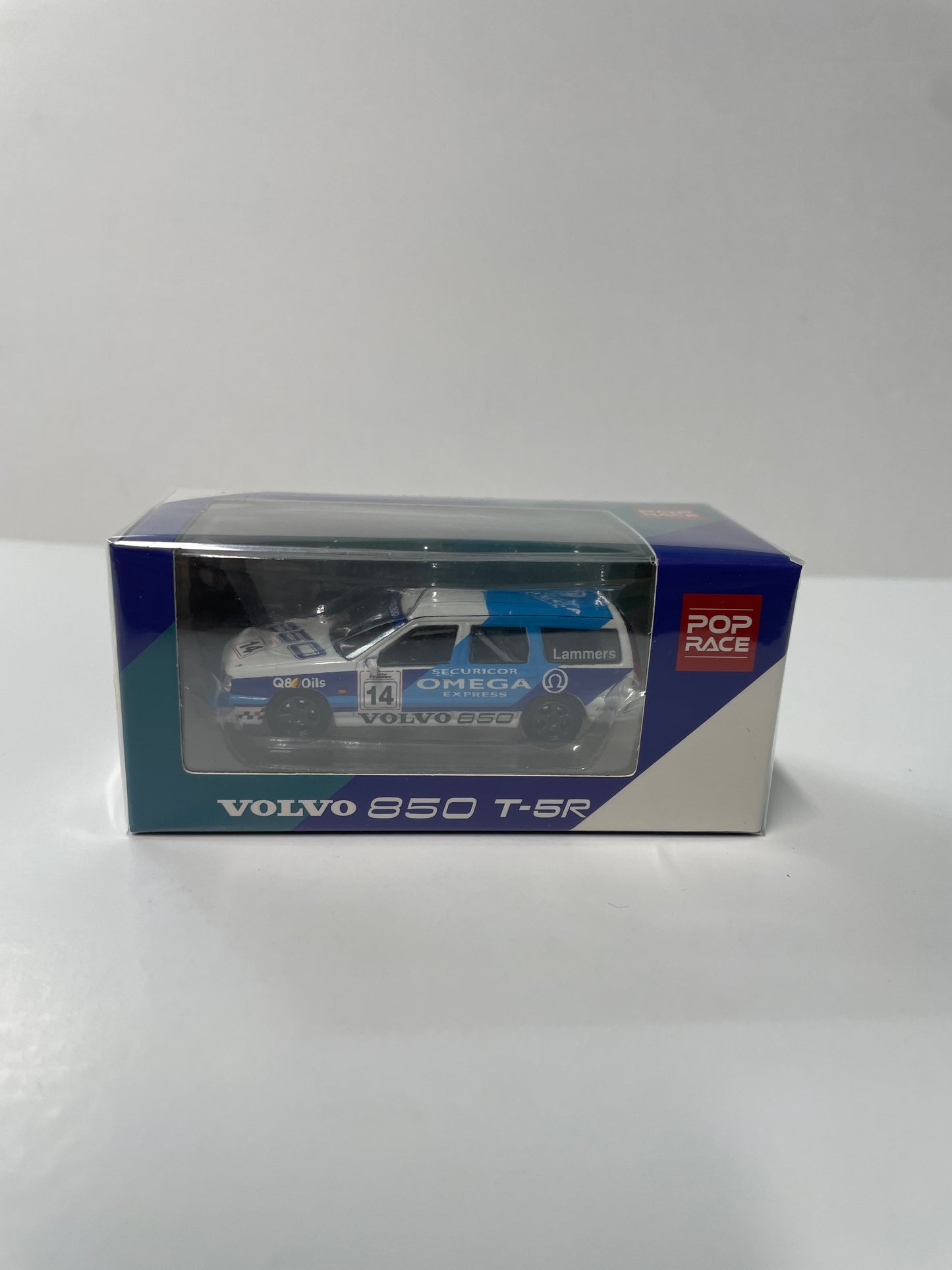 Pop Race 1/64 Volvo 850 T-5R Estate BTCC 1994 #14 Blue & White