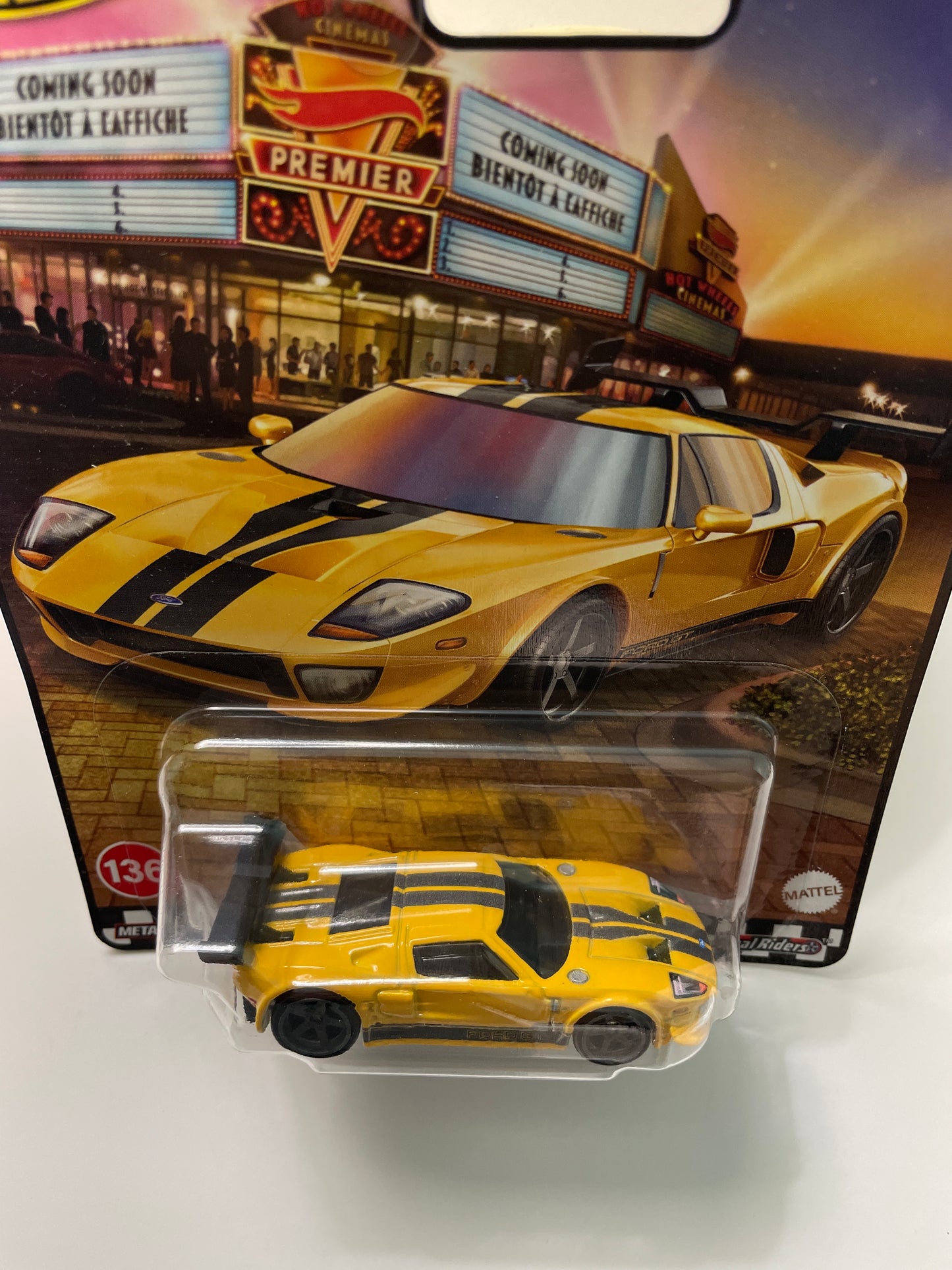 Hot Wheels 1/64 Ford GT Yellow - JHW26