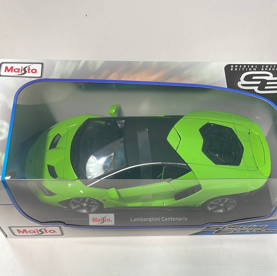 Maisto International 1 18 Lamborghini Centenario Green Diecast Car