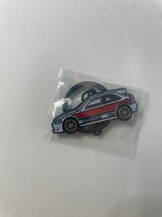 Hot Wheels Convention Key Chain Honda Civic White