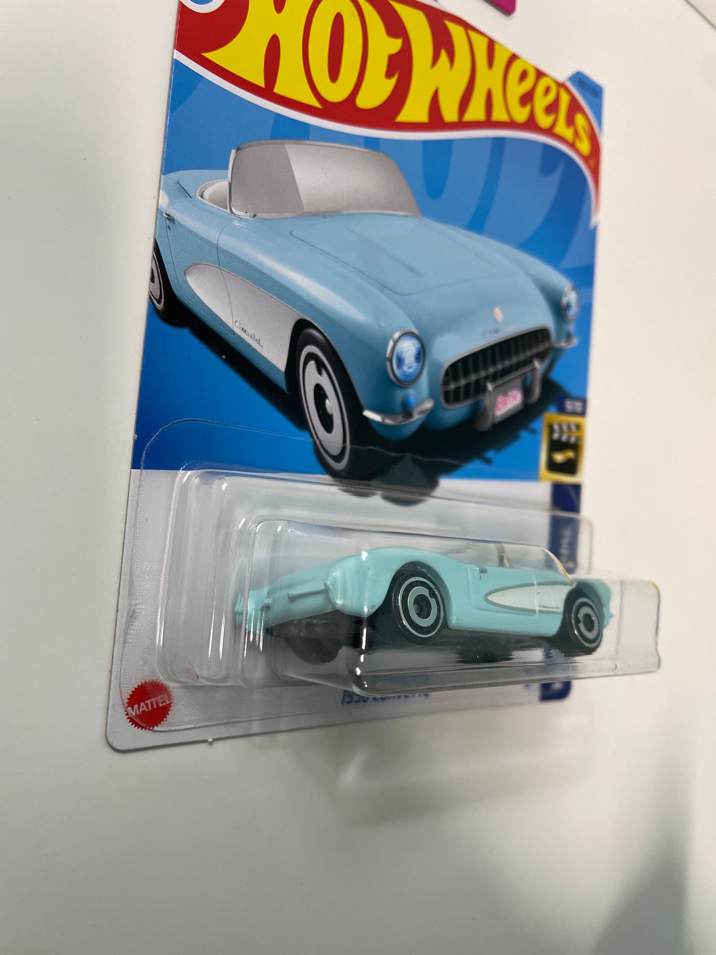 Hot Wheels 1/64 1956 Corvette Blue Barbie