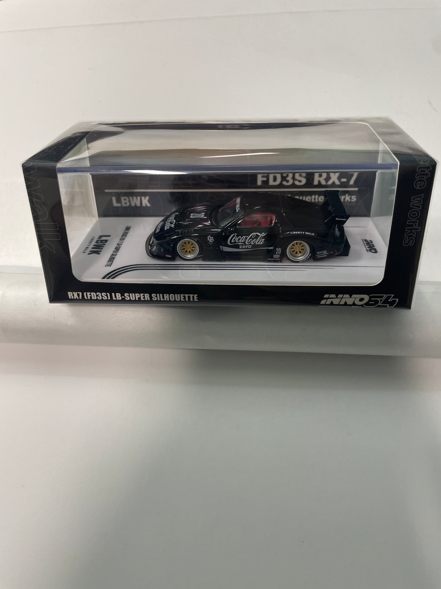 Inno64 1/64 RX7 Mazda (FD3S) LB-Super Silhouette Coca Cola Black - IN64-LBWK-RX7-01