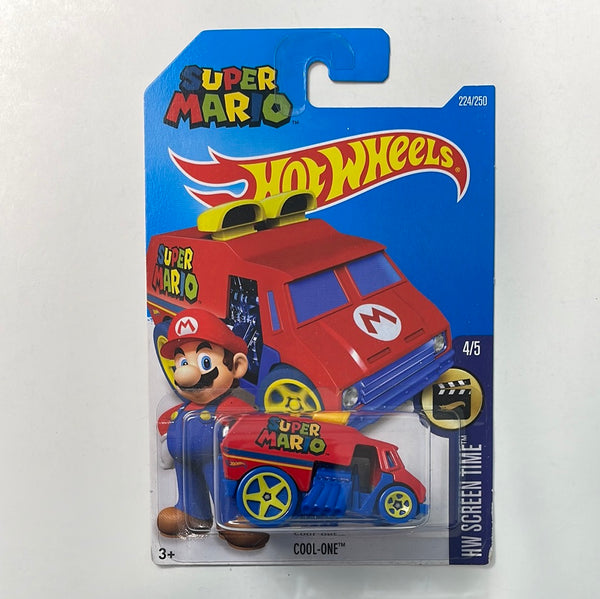 Hot Wheels 1/64 Super Mario Cool-One Red & Blue