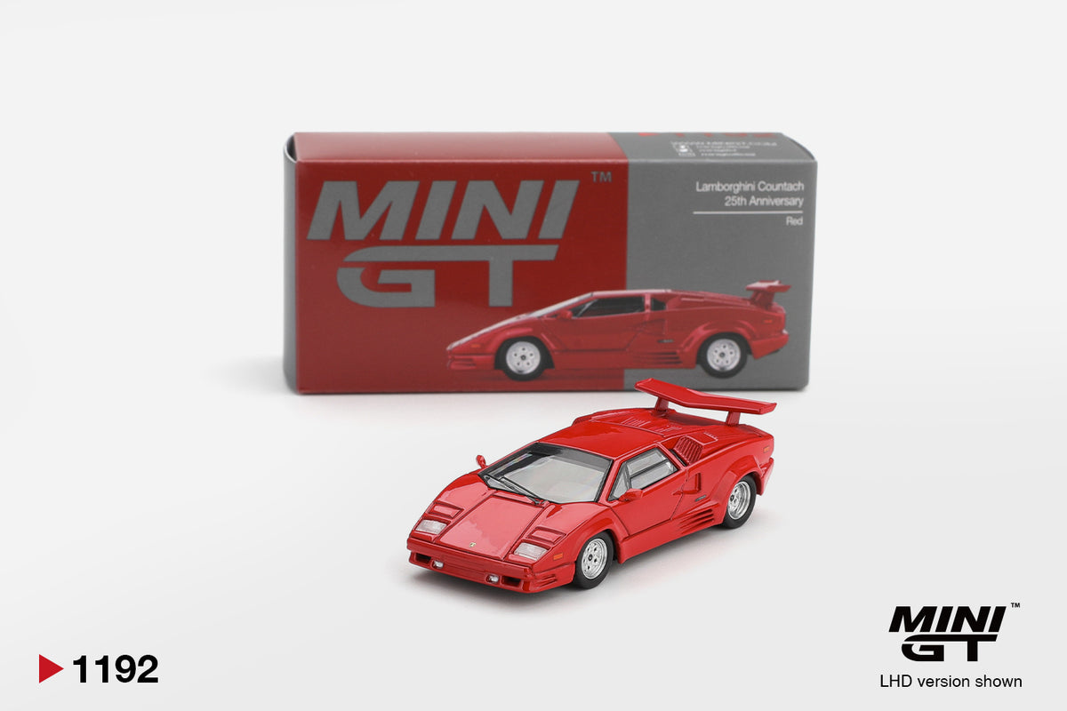 Mini GT 1/64 Lamborghini Countach 25th Anniversary Red - MGT01192