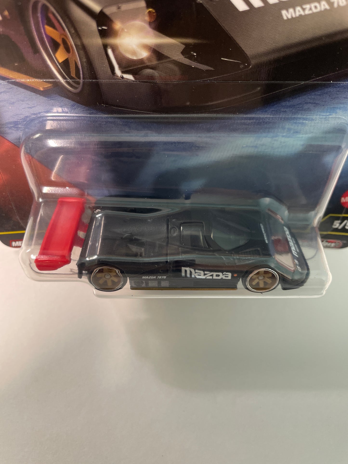 Hot Wheels 1/64 Car Culture Hammer Drop Mazda 787B Black - HRW08 - Damaged Card