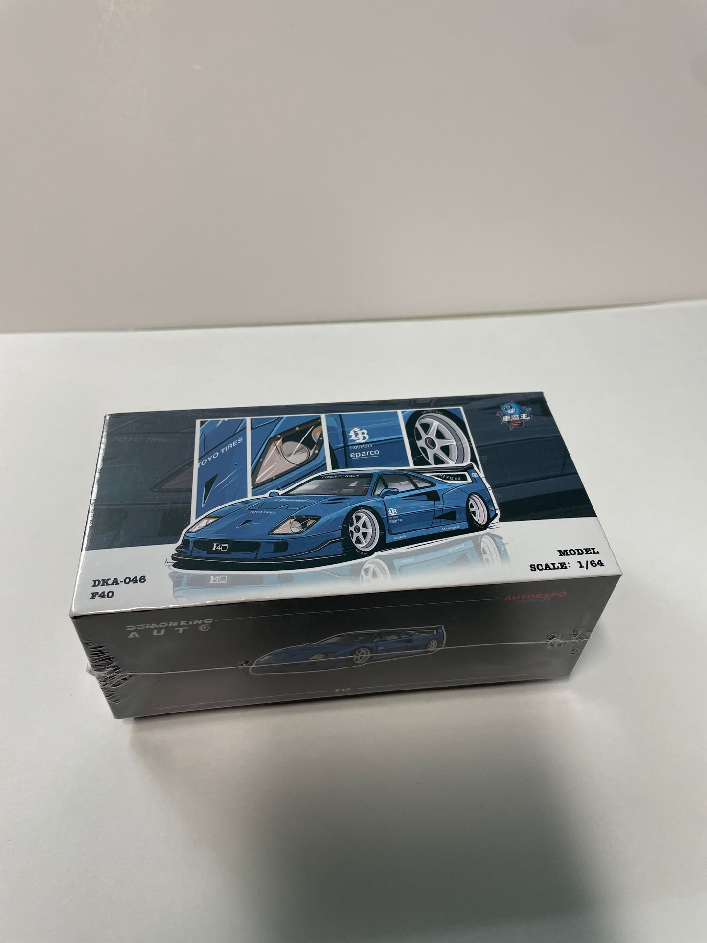 Demon King Auto 1/64 2025 Auto Expo Singapore Ferrari F40 LBWK Blue