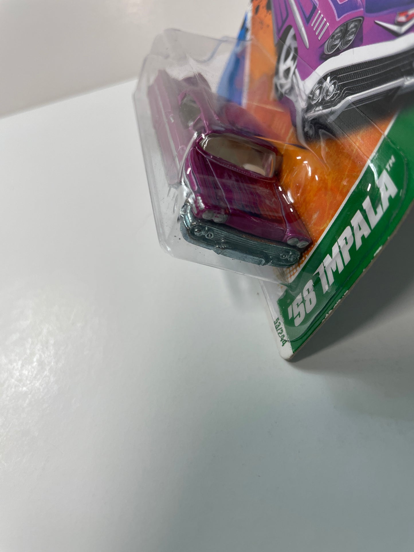 Hot Wheels 1/64 Treasure Hunt ‘58 Chevy Impala Short Card Purple