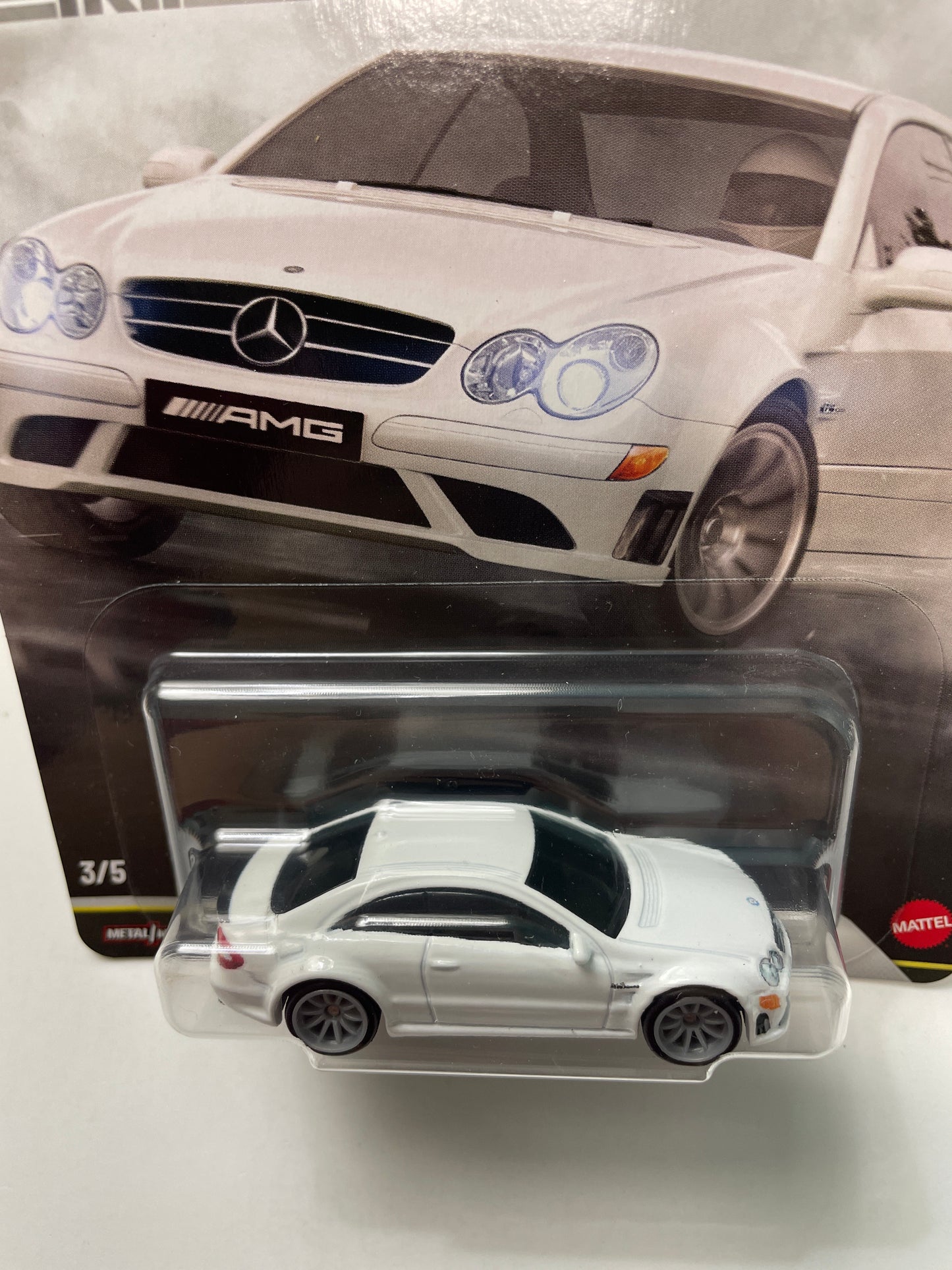 Hot Wheels 1/64 Car Culture 2026 Power Trip 2008 Mercedes-Benz CLK 63 AMG Black Series/ Serie White - JKF29