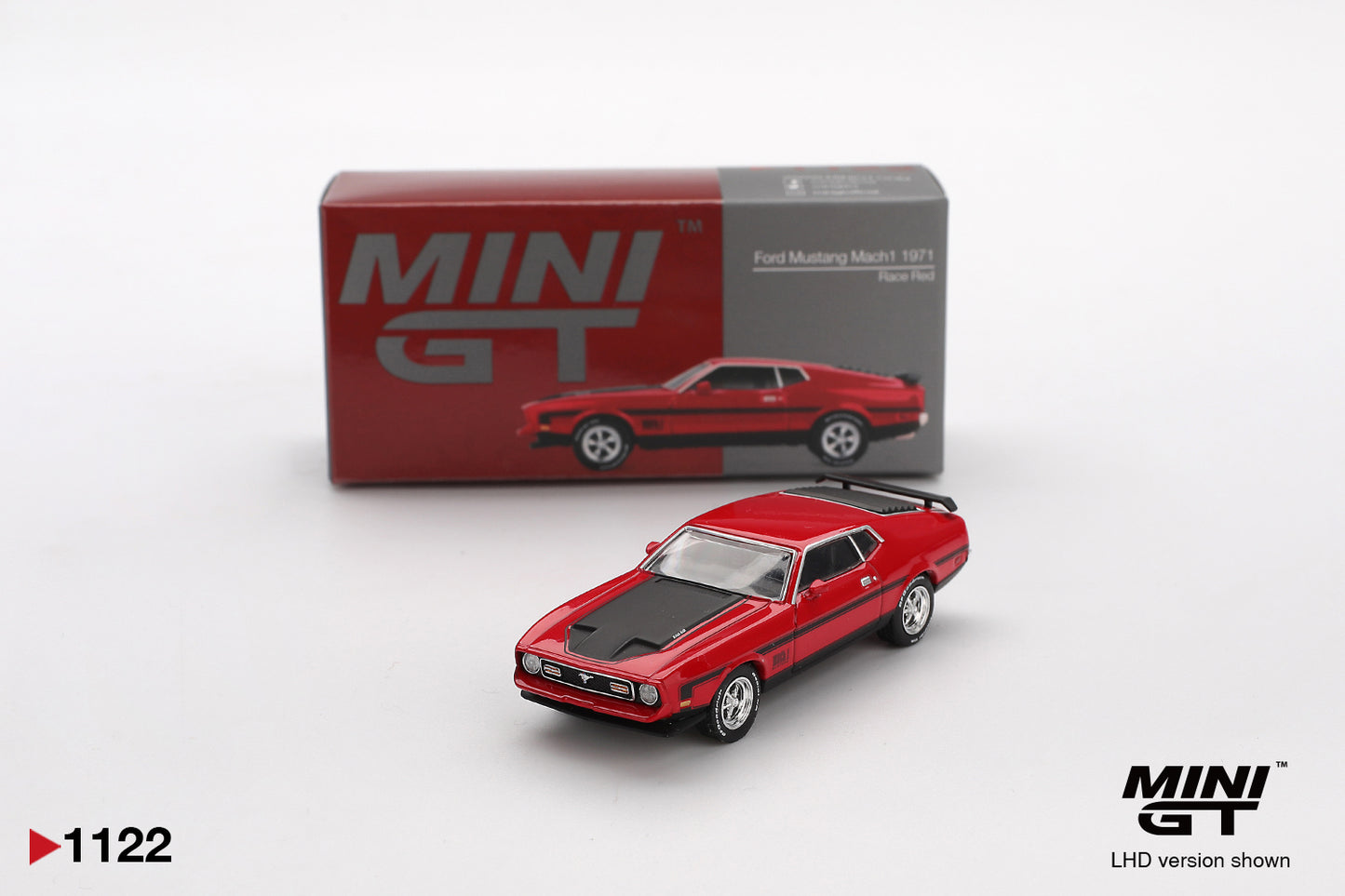 Mini GT 1/64 Ford Mustang Mach1 1971 Race Red - MGT01122