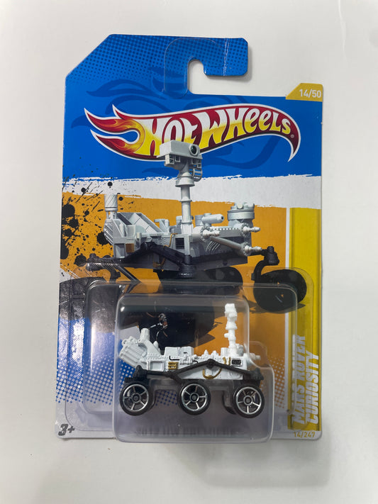 Hot Wheels 1/64 Mars Rover Curiosity White - Damaged Card