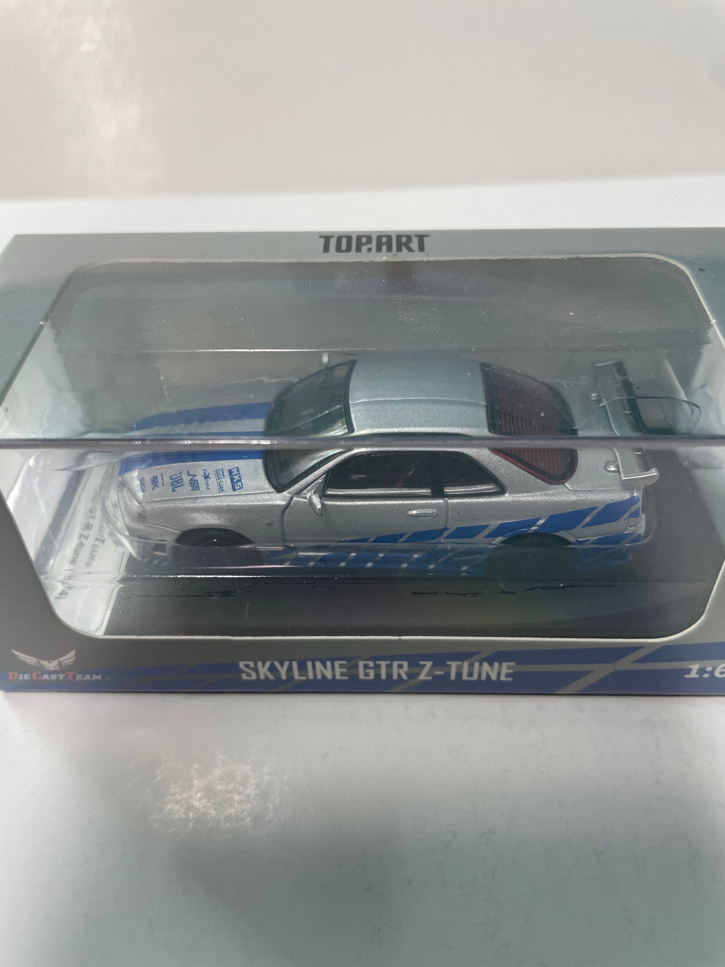 DCT 1/64 Fast and Furious Nissan Skyline GTR Z-Tune Silver & Blue