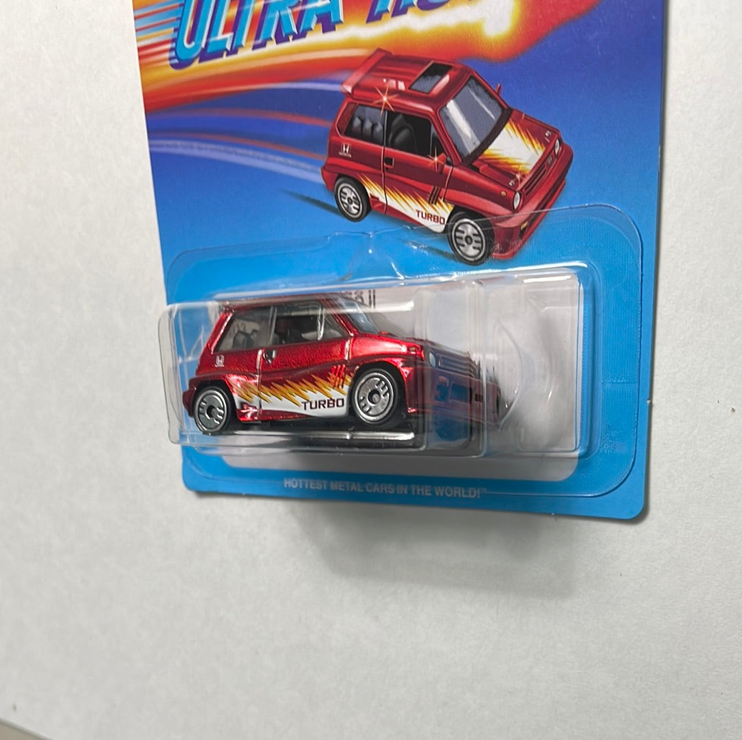 Hot Wheels 1/64 Ultra Hots ‘85 Honda City Turbo II Red