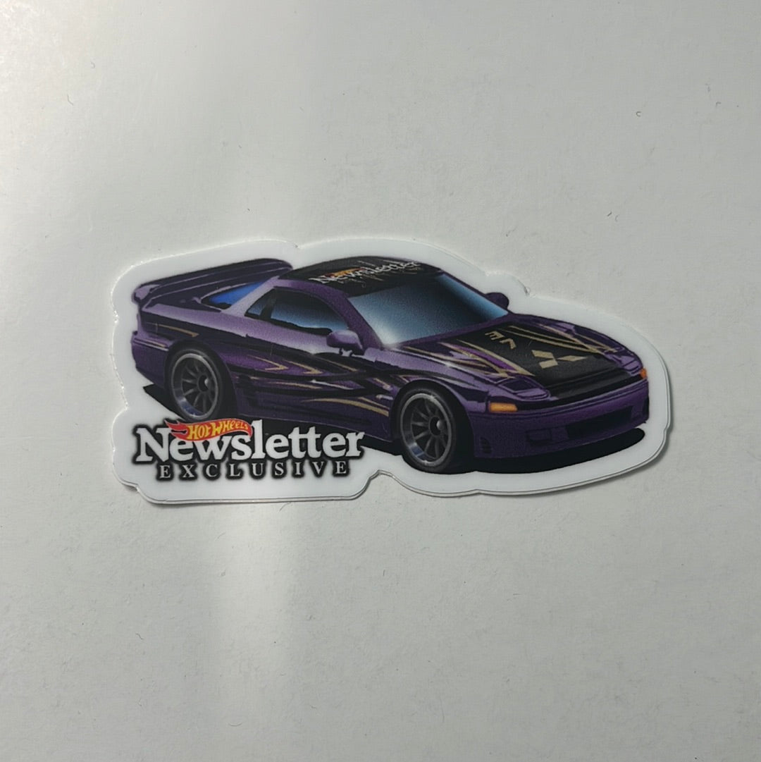 Hot Wheels Convention Newsletter Mitsubishi 3000GT VR-4 Purple