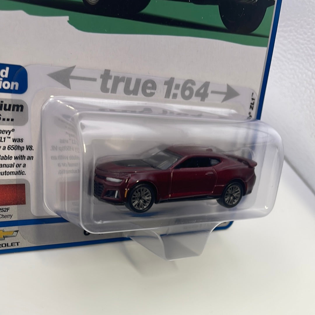 Auto World 1/64 Modern Muscle Version A 2022 Chevy Camaro ZL1 Wild Cherry