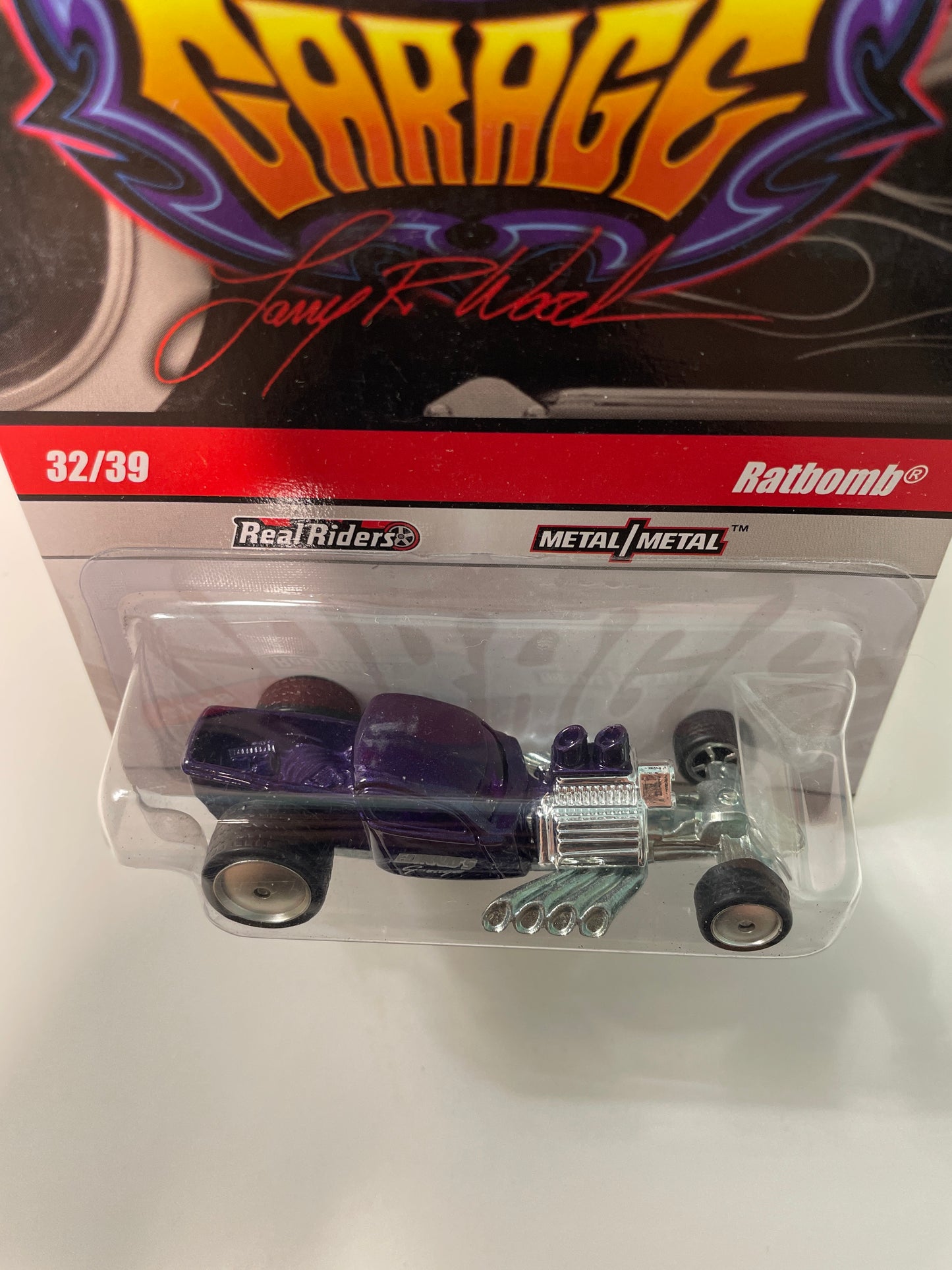 *Chase* Hot Wheels 1/64 Larry’s Garage Ratbomb Purple (Signed Base)