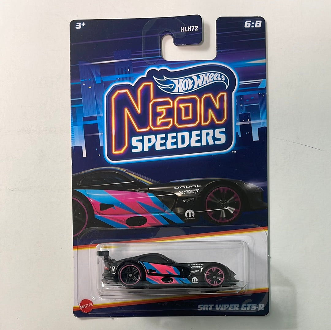 Hot Wheels 1/64 Neon Speeders SRT Viper GTS-R Black & Pink – Flipn