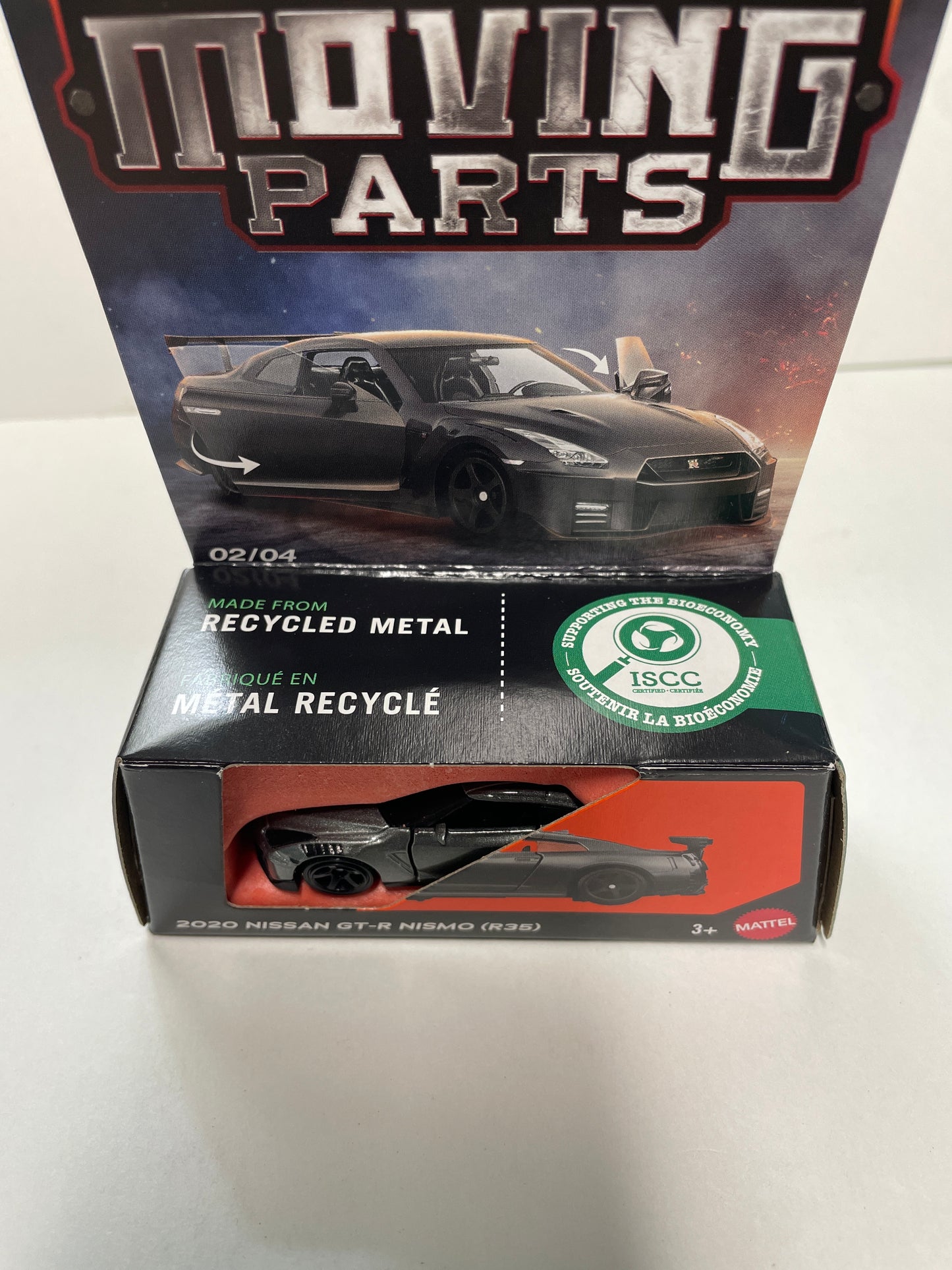 Matchbox 1/64 Moving Parts 2020 Nissan GT-R Nismo (R35) Grey - JND37 - Damaged Box