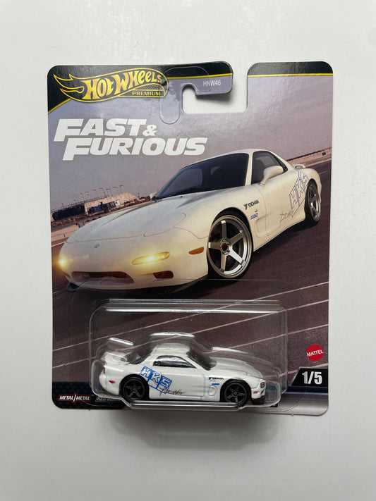 Hot Wheels 1/64 Fast & Furious Mix K Mazda RX-7 FD White