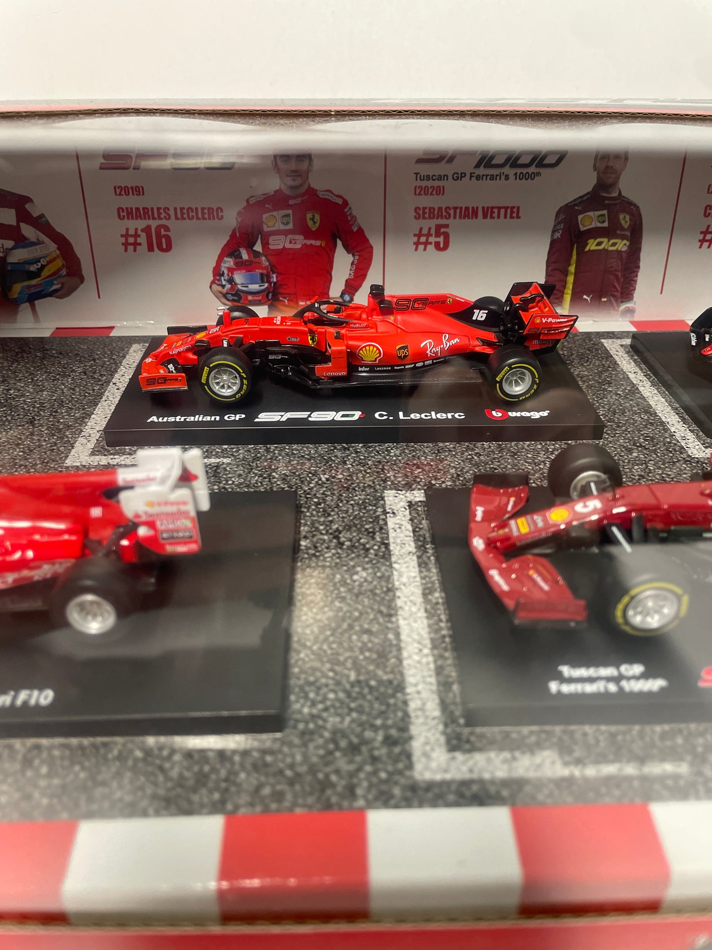 Burago 1/43 Ferrari Formula 1 Racing Set