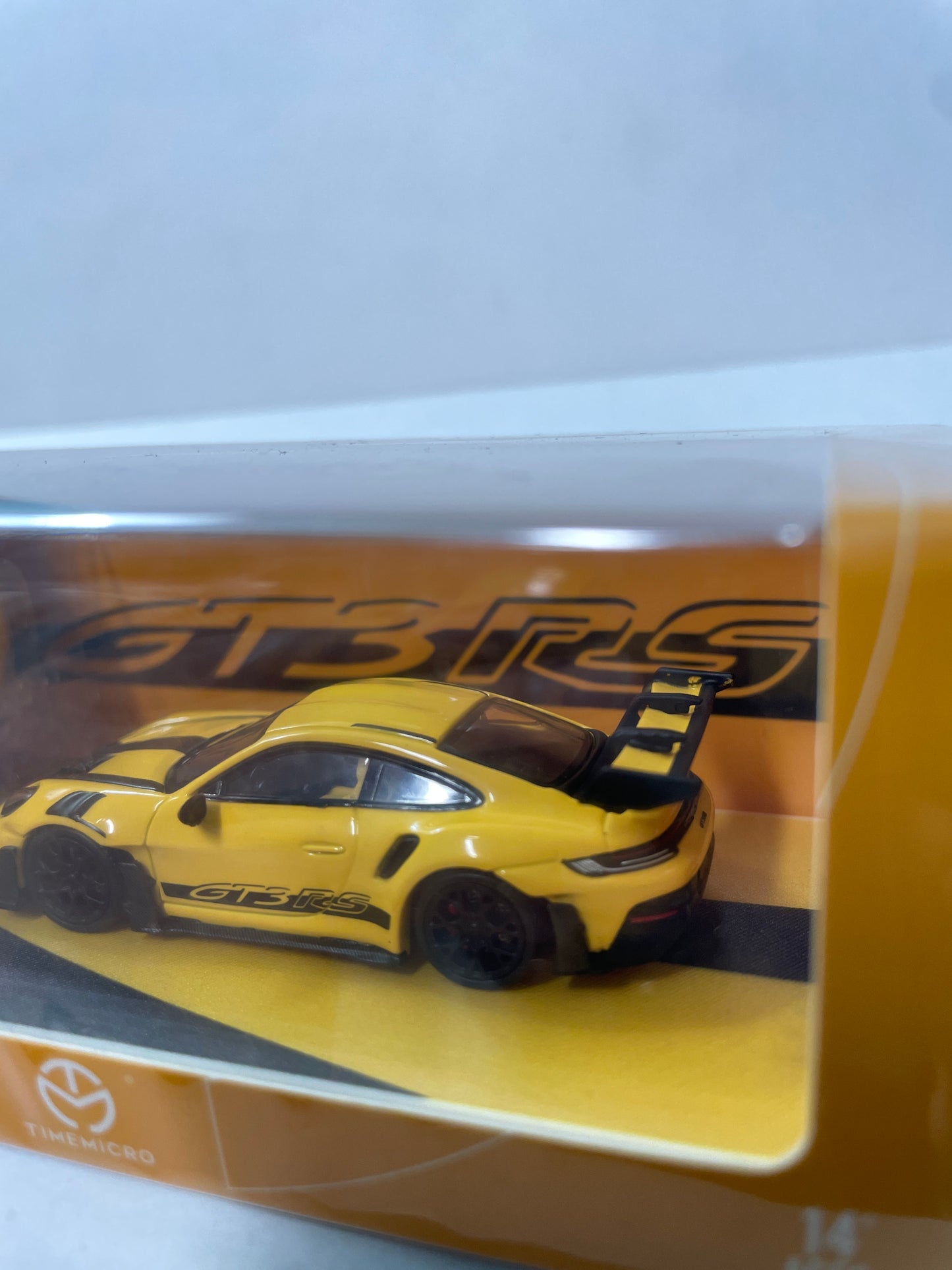 Time Micro 1/64 Porsche 992 GT3 RS Yellow & Black