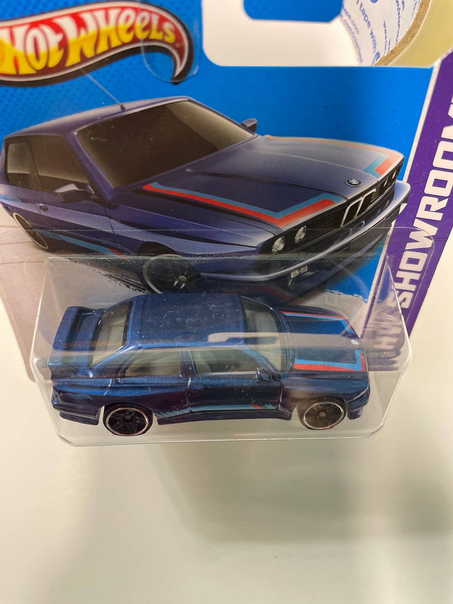 Hot Wheels 1/64 '92 BMW M3 Short Card Blue - Damaged Box