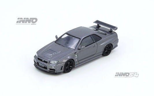 Inno64 1/64 Thailand Diecast Expo 2025 Event Edition Nissan Skyline GT-R (R34) Grey