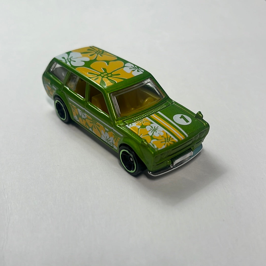 *Loose* Hot Wheels 1/64 Mystery Models Datsun 510 Wagon Green