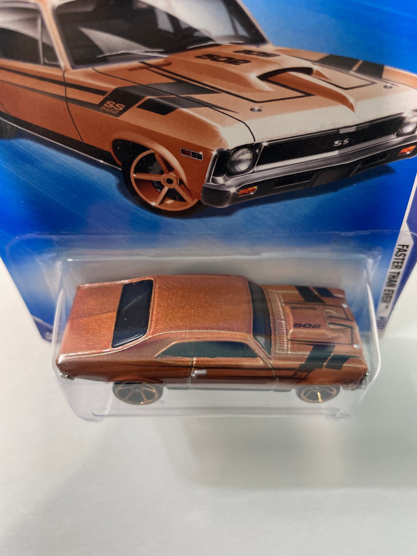 Hot Wheels 1/64 Chevy Nova Brown - Damaged Box