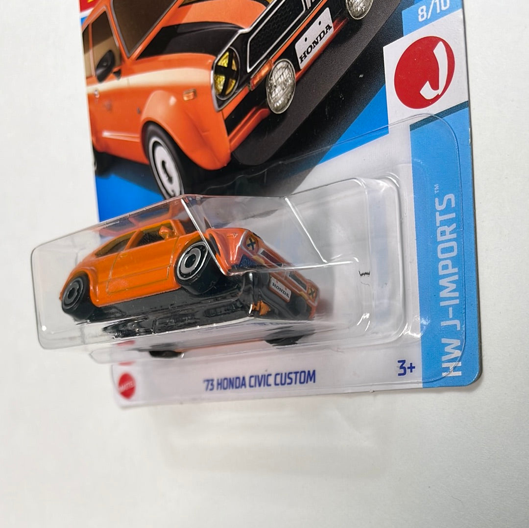 Hot Wheels 1/64 ‘73 Honda Civic Custom Orange
