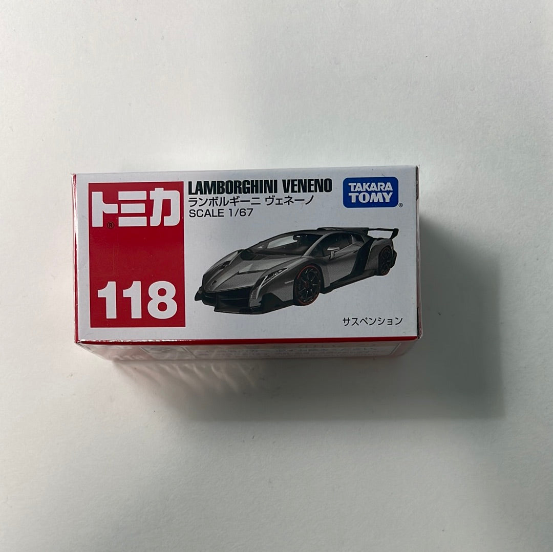 1/67 Tomica No.118 Lamborghini Veneno Grey