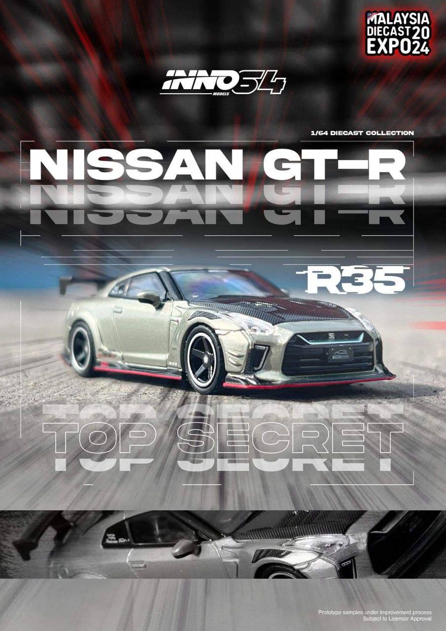 ミニカー Inno Models 1/64 TOPSECRET R35 MALAYSIA Inno64 1/64 Nissan GT-R (R35) Top Secret Malaysia Diecast Expo
