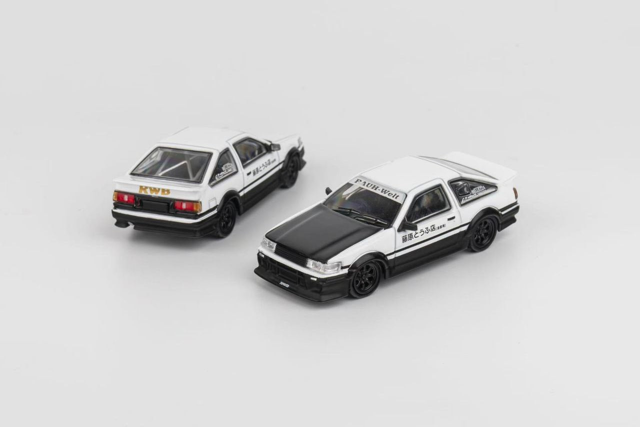 DCT 1/64 Toyota Corolla Levin GT-Apex White & Black