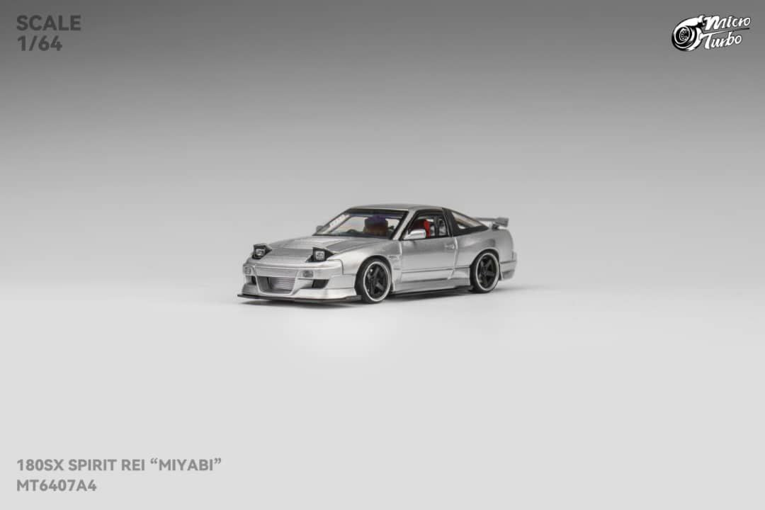 Micro Turbo 1/64 Nissan 180SX Spirit Rei “Miyabi” Silver